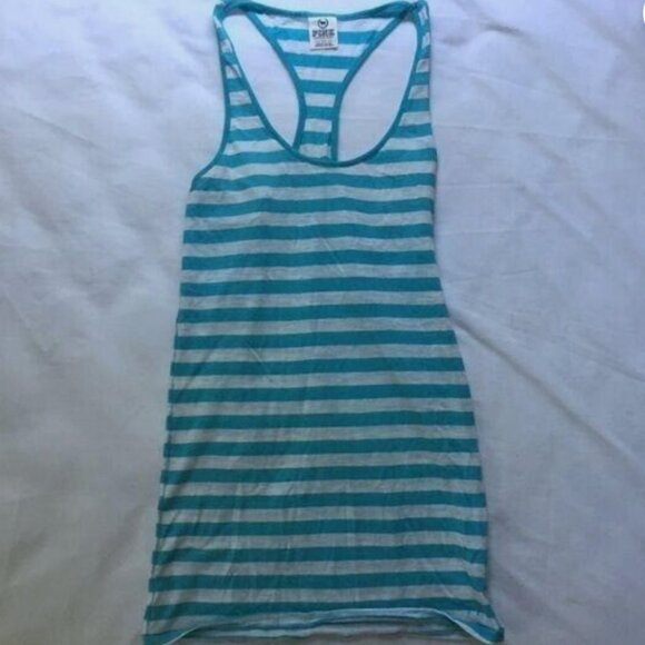 Pink by Victoria's Secret Striped Racerback Tank Top - Picture 11 of 16
